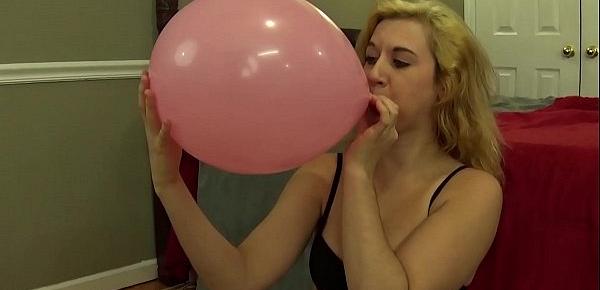  Fifi Foxx Sit to Pop on Balloons